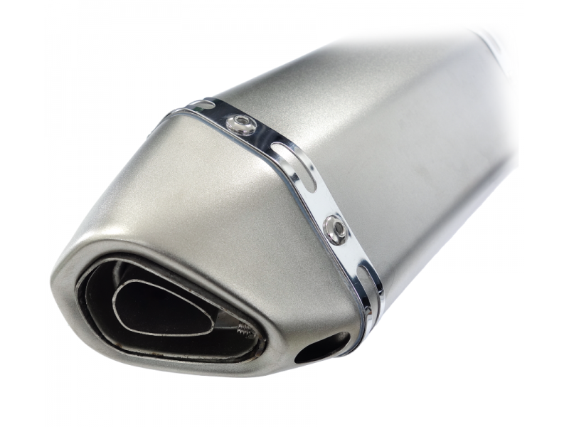 STAL013 Universal tunning muffler 300 mm (color: titanium)