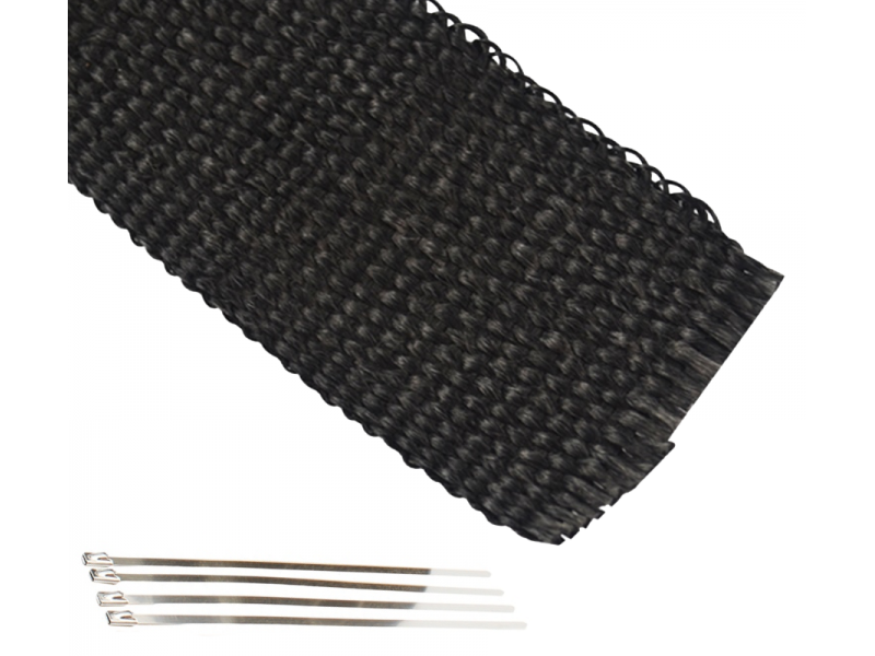 Thermal tape for muffler 5M (BLACK) Thermal tape for muffler 5M (BLACK)
