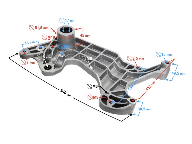 Muffler bracket for B-Max