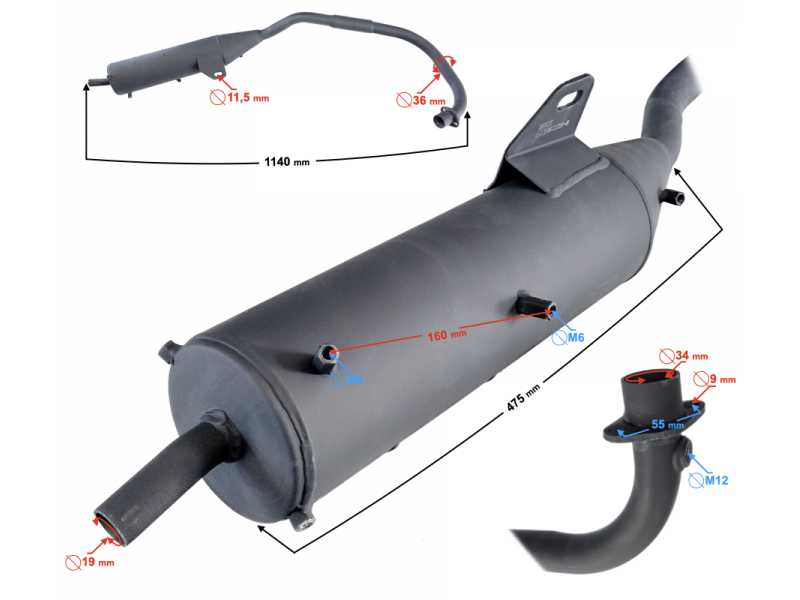 Muffler Street-R 125