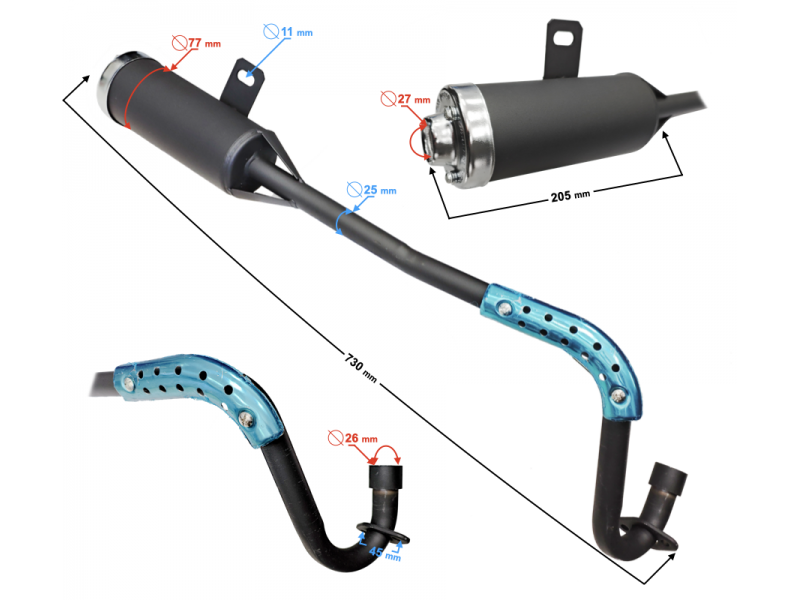 Muffler for ATV Force