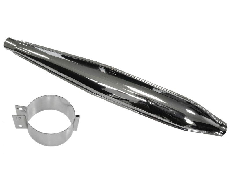 Muffler for WSK125, chrome