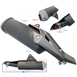 Muffler - rear part VOGE 300 DS.