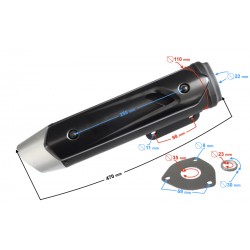 Muffler for Falcon 50 scooter