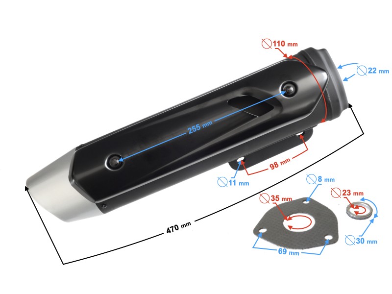 Muffler for Falcon 50 scooter Muffler for Falcon 50 scooter