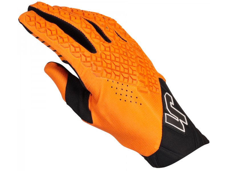 Motorcycle gloves JUST1 J-HRD BLACK-ORANGE size L