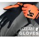 Motorcycle gloves JUST1 J-HRD BLACK-ORANGE size XL