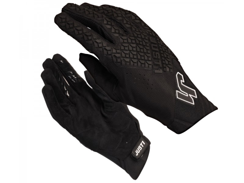 Motorcycle gloves JUST1 J-HRD BLACK-BLACK size M
