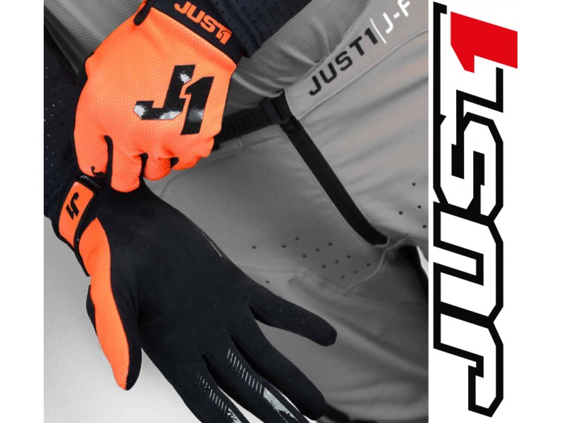 Motorcycle gloves JUST1 J-HRD FLUO YELLOW size M