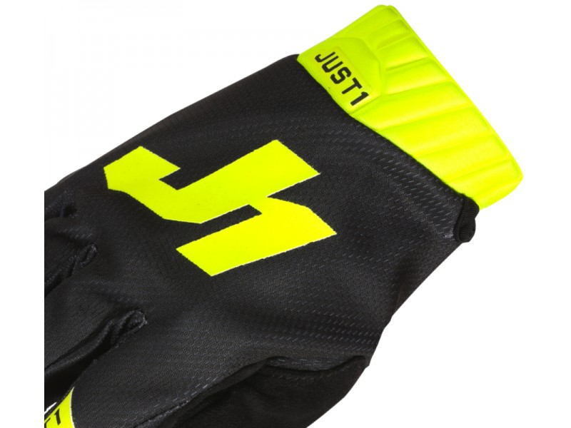 Motorcycle gloves JUST1 J-FLEX 2.0 BLACK YELLOW FLUO size M