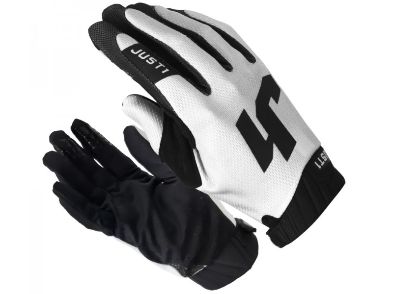 Motorcycle gloves JUST1 J-FLEX 2.0 BLACK WHITE size L