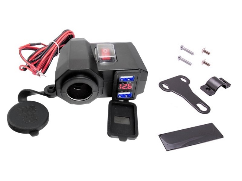 Motorcycle Lighter socket USB (on the steering wheel) Motorcycle Lighter socket USB (on the steering wheel)