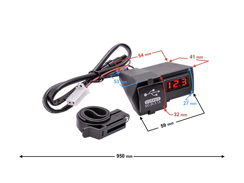 motorcycle USB-socket (on the steering wheel)