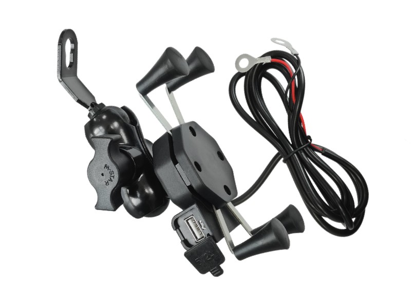 Motorcycle USB phone holder