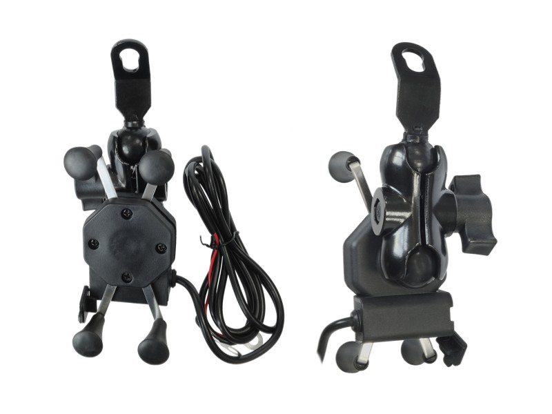 Motorcycle USB phone holder