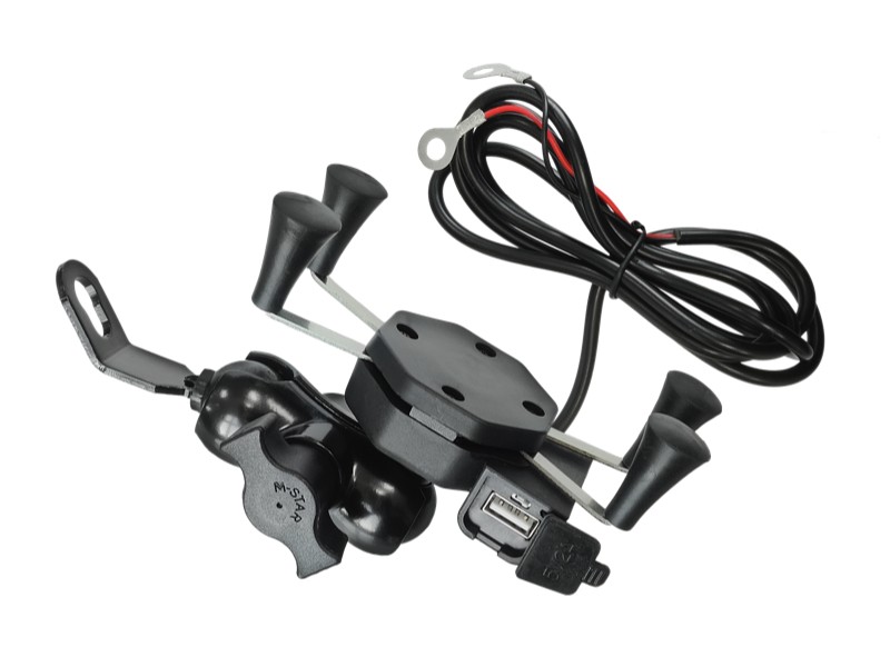Motorcycle USB phone holder