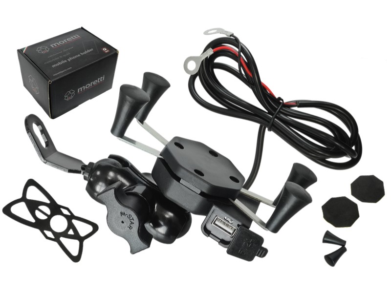 Motorcycle USB phone holder
