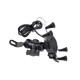 Motorcycle phone holder with USB, 2 mounts