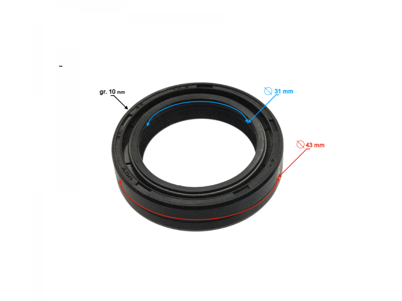Shock absorber seal 31.0-43-10.3