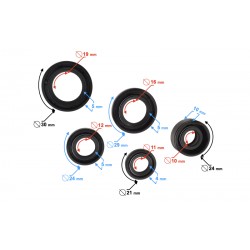 Engine seals for 50cc 4T moped (set)