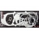 Engine gaskets set for scooter 80cc, length of engine cover: 400mm