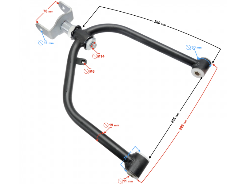 Wahacz górny prawy tylni ATV Road Hunter 200