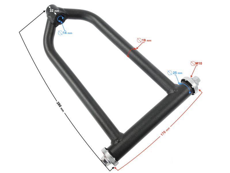Front Upper Control Arm E-ATV Volt