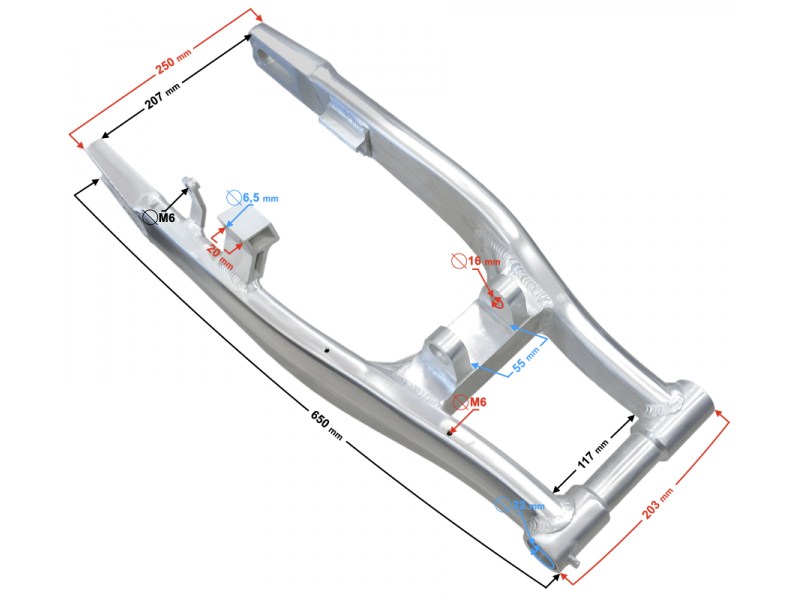 NXT300 swingarm