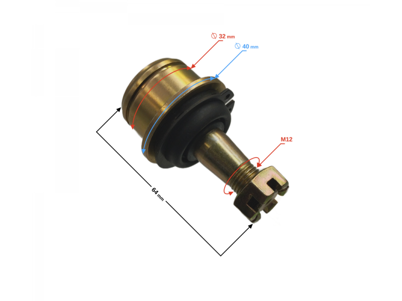 (WHOLESALE) Control arm pin top for Hisun Tactic 550 (PJ000005250A0401)