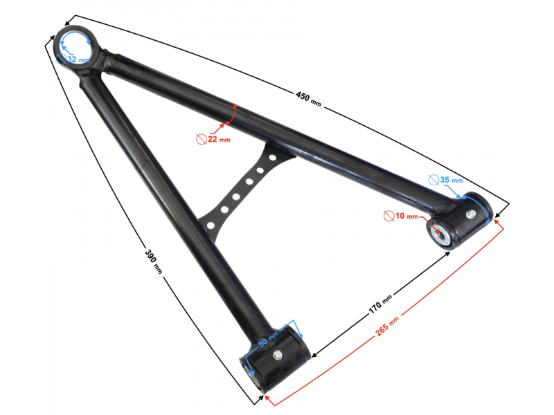 Front right bottom swing arm HISUN Tactic 550