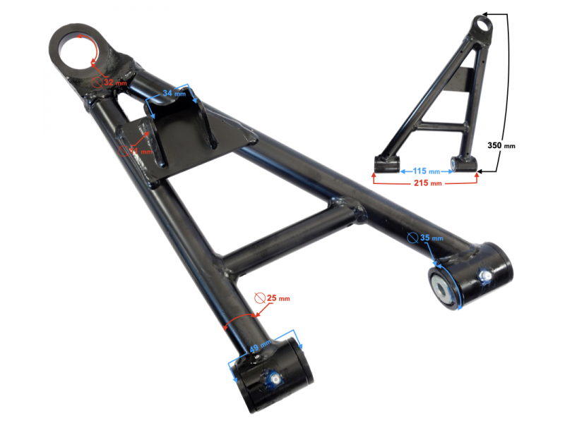 Front upper right control arm Hisun Tactic 550 Front upper right control arm Hisun Tactic 550
