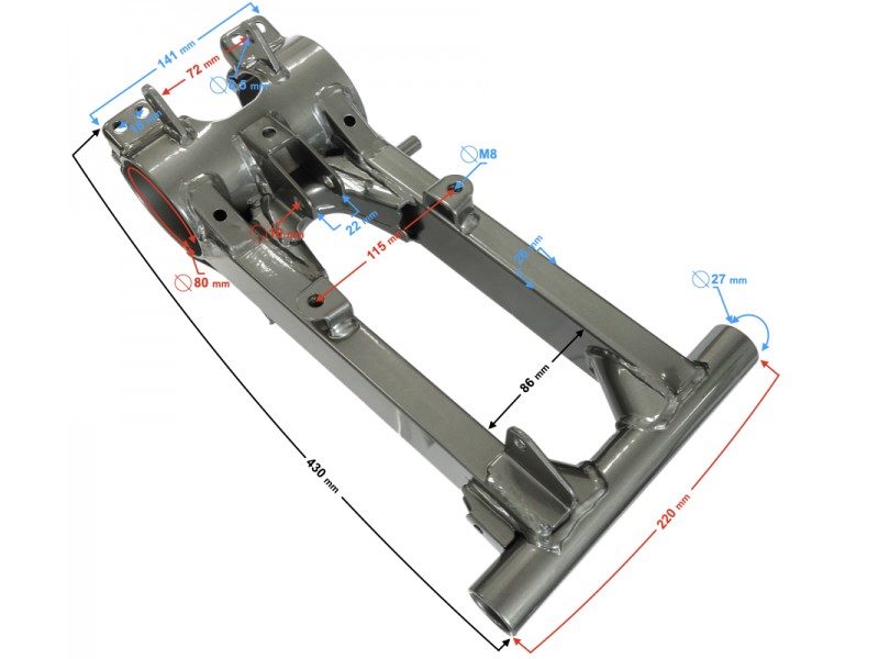 Rear swingarm Pentora