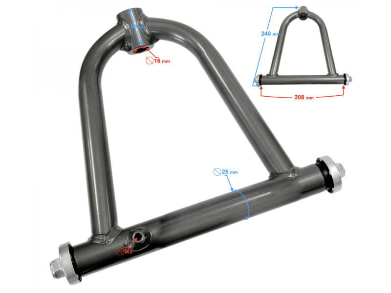 Front upper wishbone Discover 200