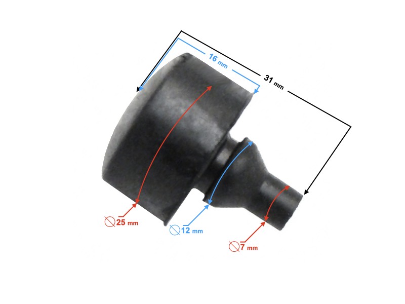 Swingarm bumper for scooter B-MAX Swingarm bumper for scooter B-MAX