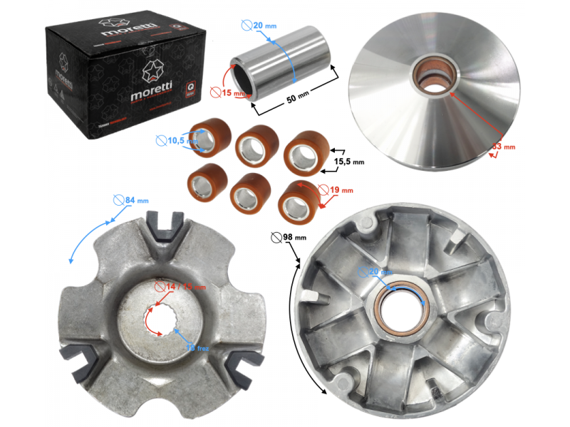 Variator for Piaggio 50 2T scooter