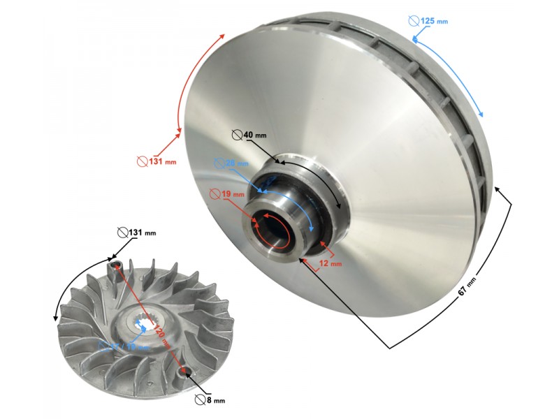 Variator fan YP250