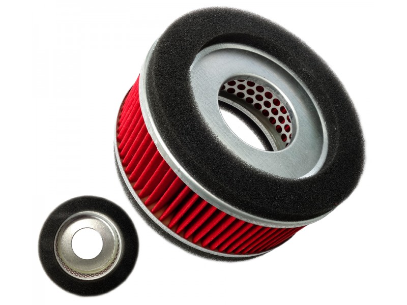 Air filter paper cartridge for ATV - round