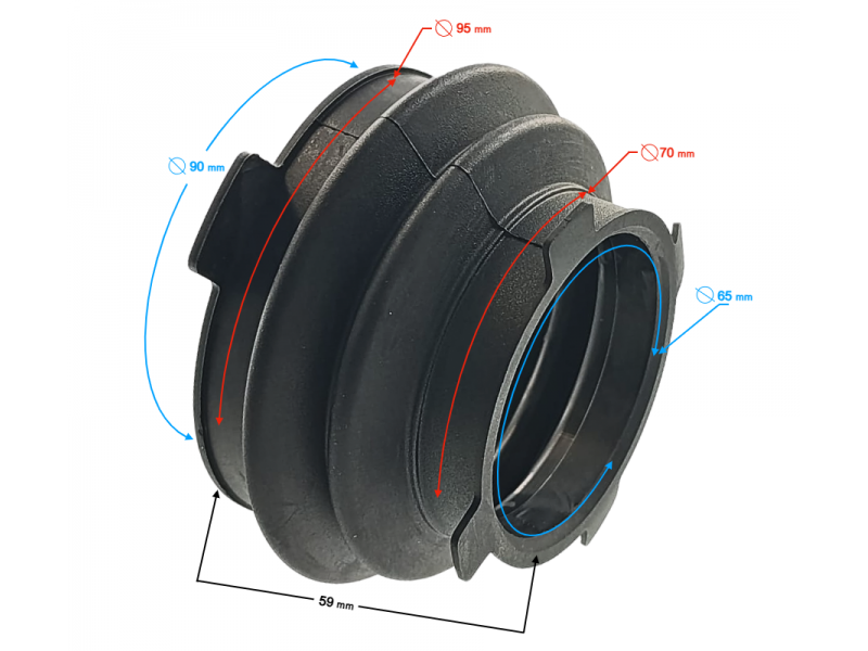 Rubber shaft cover Braver 300