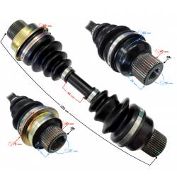 Front shaft Hisun Tactic 550 Front shaft Hisun Tactic 550