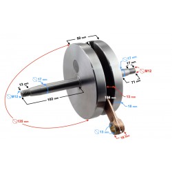 Crankshaft WSK 125 motorcycle 4,6 kg