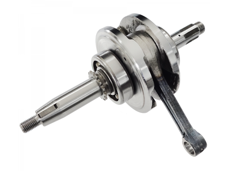 Crankshaft for horizontal BTS 110 engine