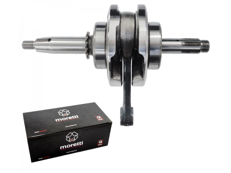 Crankshaft for horizontal BTS 110 engine