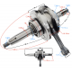 Crankshaft for horizontal BTS 110 engine