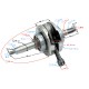 Crankshaft for horizontal Moretti 110 engine