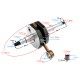 Crankshaft for Romet 50 moped (2 gear) Crankshaft for Romet 50 moped (2 gear)