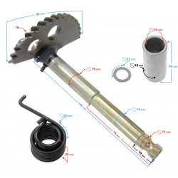 Kick starter shaft for 4T 125 cc scooter