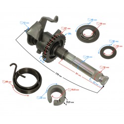 Kick starter shaft DB MZK Kick starter shaft DB MZK