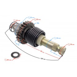 Kick starter shaft for Blade 125 motorcycle