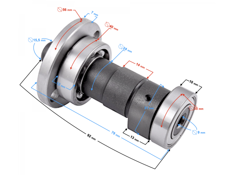 NXT250 camshaft
