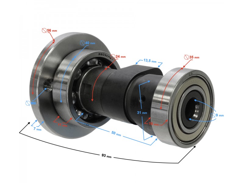 Camshaft DB250 MZK
